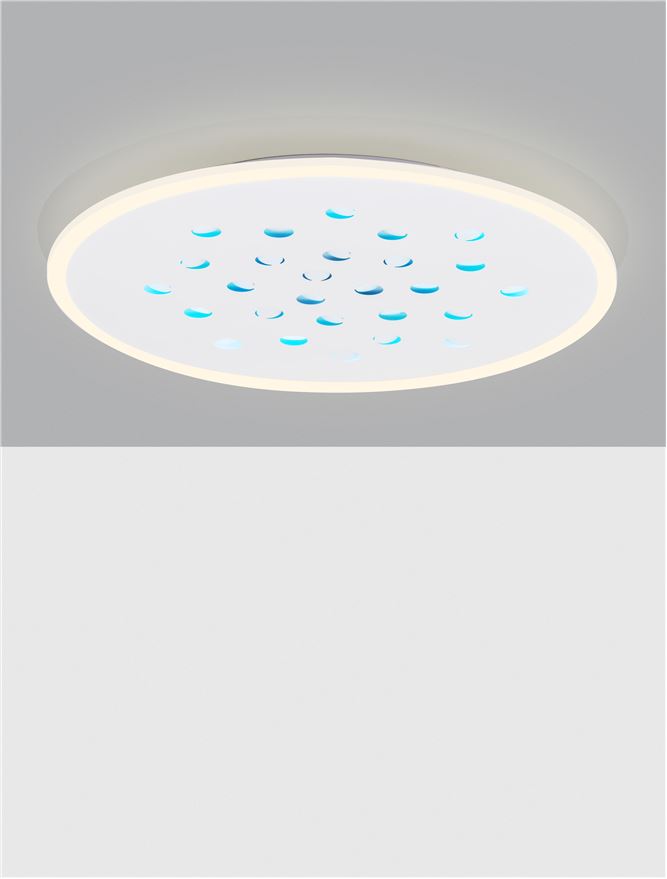 Plafoniera ASTRO Sandy White Aluminium & Acrylic LED 40W 3000K Diam: 60 cm Nova Luce