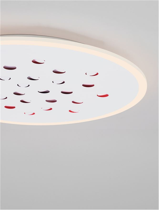 Plafoniera ASTRO Sandy White Aluminium & Acrylic LED 40W 3000K Diam: 60 cm Nova Luce