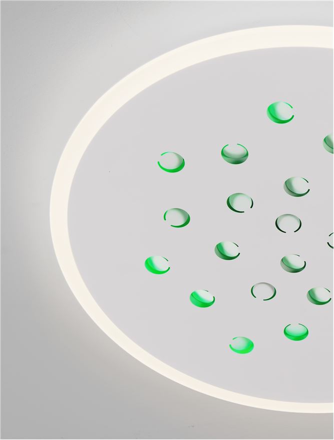 Plafoniera ASTRO Sandy White Aluminium & Acrylic LED 40W 3000K Diam: 60 cm Nova Luce
