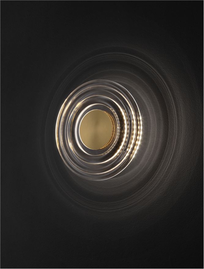 Aplica de interior ONRID gold 5W 3000K IP20 D18cm Nova Luce