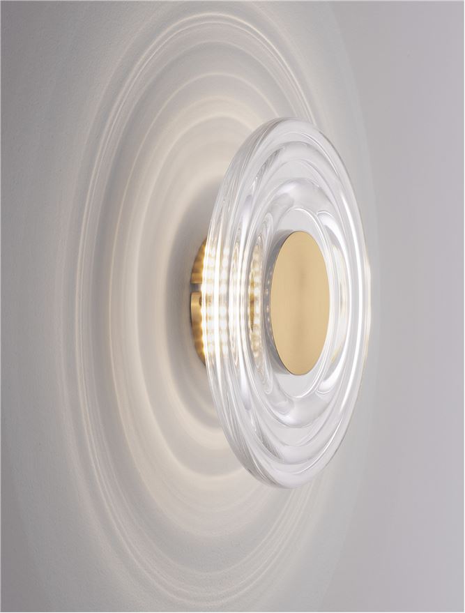 Aplica de interior ONRID gold 5W 3000K IP20 D18cm Nova Luce