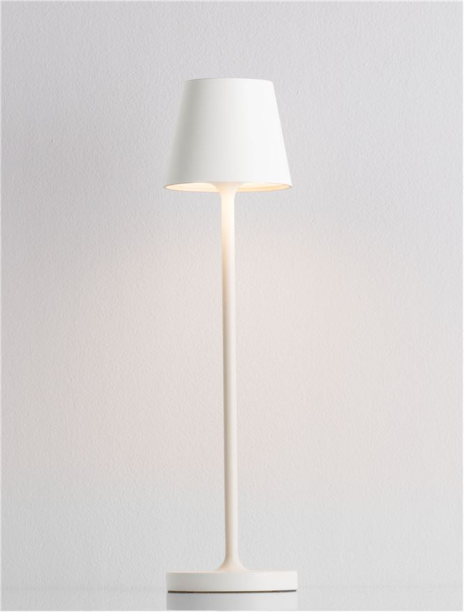 Lampa de masa portabila PETIT, sandy beige, 2W, IP 54 H 28 cm, Nova Luce