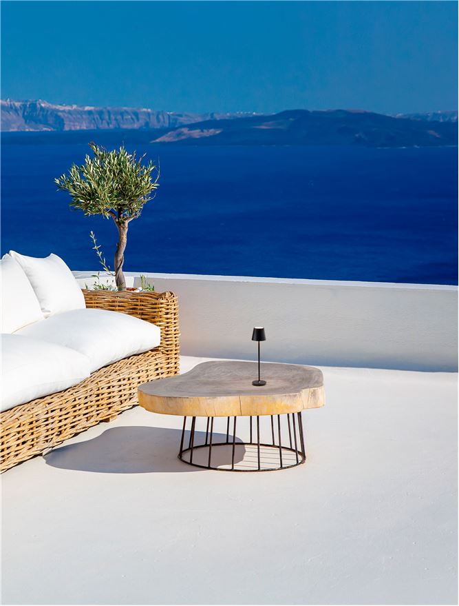 Lampa de masa portabila PETIT, sandy black, 2W, IP 54 H 28 cm, Nova Luce