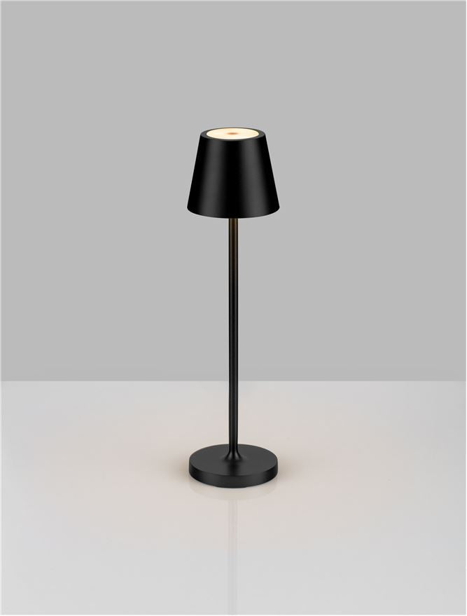 Lampa de masa portabila PETIT, sandy black, 2W, IP 54 H 28 cm, Nova Luce