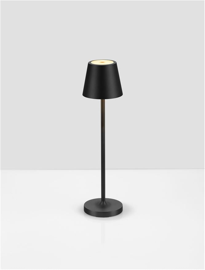 Lampa de masa portabila PETIT, sandy anthracite, 2W, IP 54 H 28 cm, Nova Luce