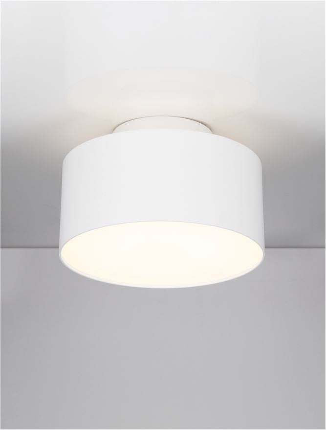Plafoniera OZEN Sandy White Aluminium LED 24W 3000K Diam: 14 cm Nova Luce