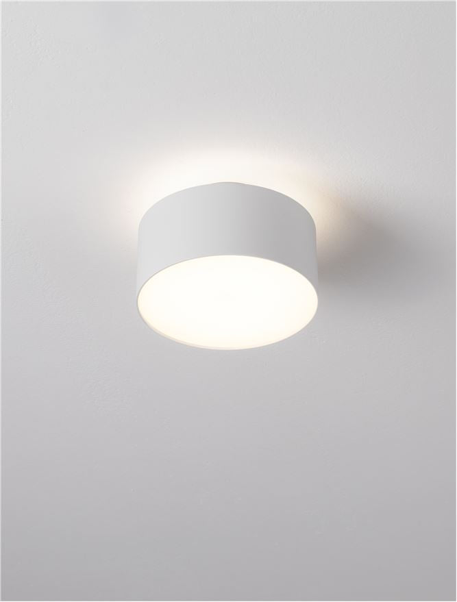 Plafoniera OZEN Sandy White Aluminium LED 24W 3000K Diam: 14 cm Nova Luce