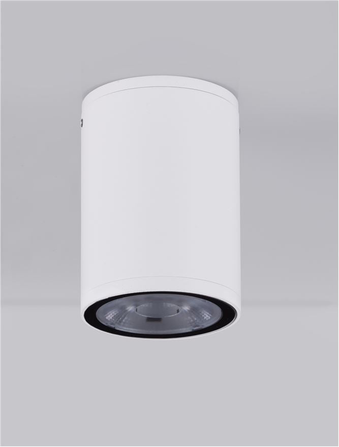 Plafoniera LUMINA Sandy White Aluminium & Glass Diffuser LED 6W 3000K Diam: 6.5 cm IP65 Nova Luce