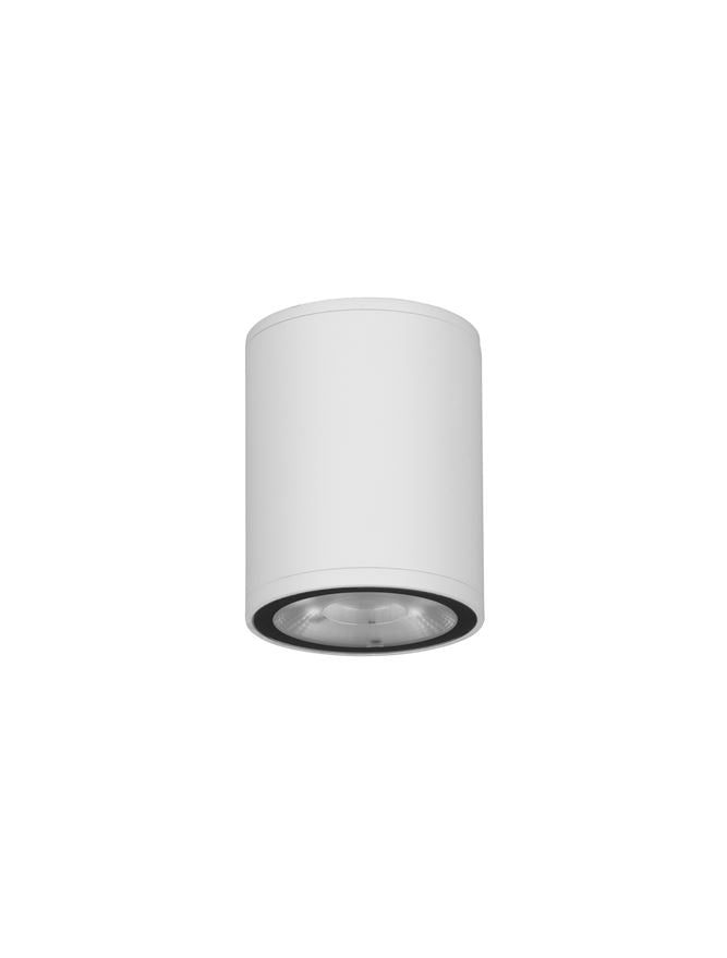 Plafoniera LUMINA Sandy White Aluminium & Glass Diffuser LED 9W 3000K Diam: 8 cm IP65  Nova Luce