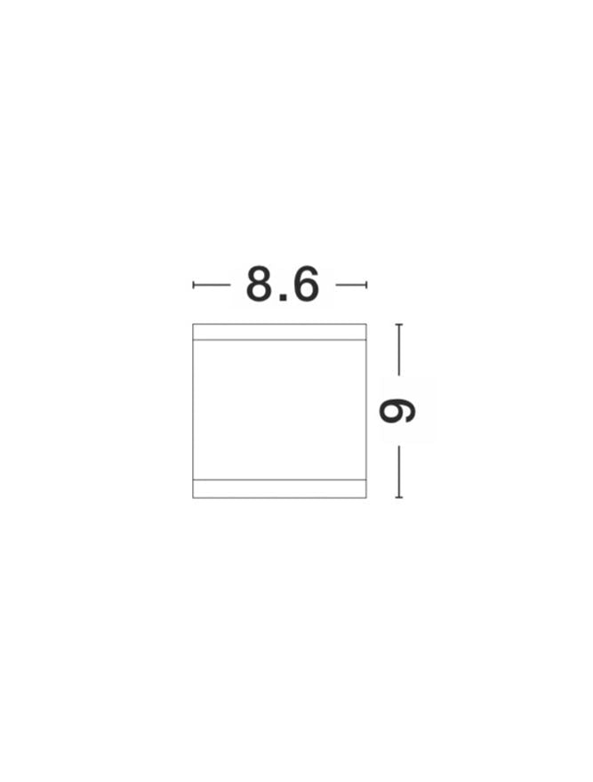 Plafoniera CERISE White Die-Casting Aluminium 1X35W Dim: 8.6 x 8.6 cm IP54 Nova Luce