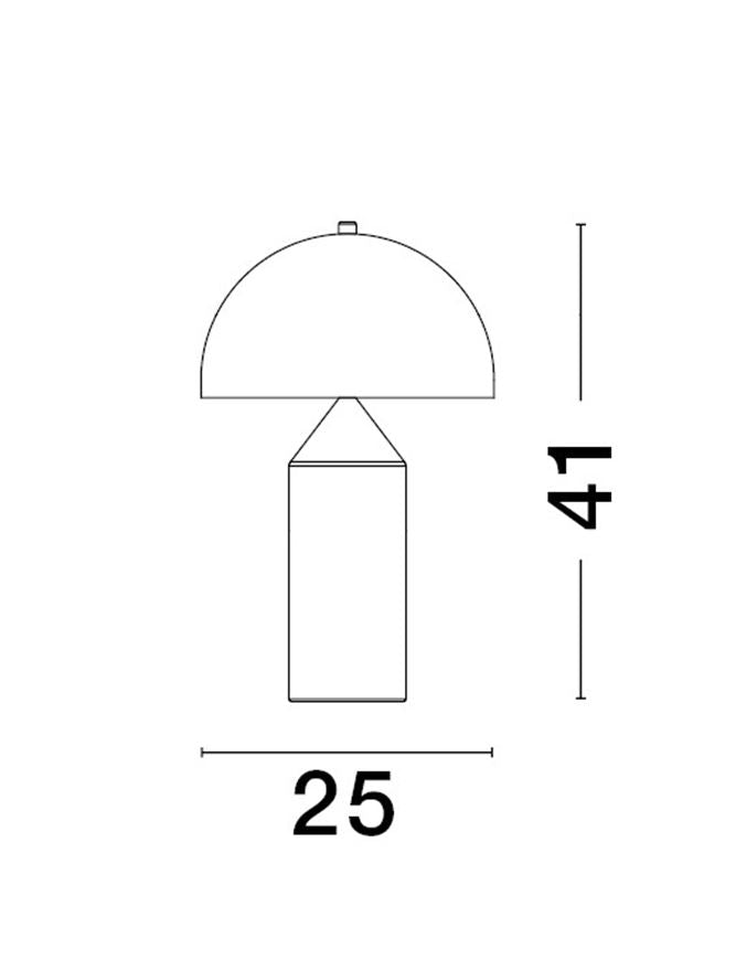 Lampa de masa BOLT E27 1X12W IP20 H41 cm Nova Luce