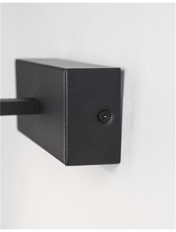 Aplica de interior MONDRIAN Sandy Black Aluminium & Acrylic LED 20W 3000K Dim: L.62 X W.4 X H.6 cm IP44 Nova Luce