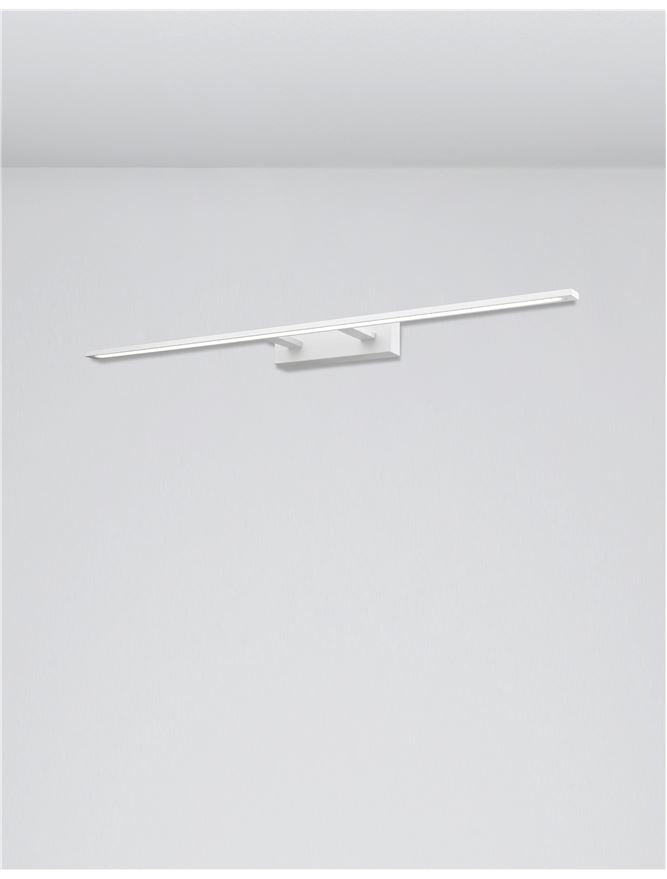 Aplica de interior LIVIA Sandy White Aluminium & Acrylic LED 30W 3000K Dim: L.96 X W.14 X H.6 cm IP44 Nova Luce