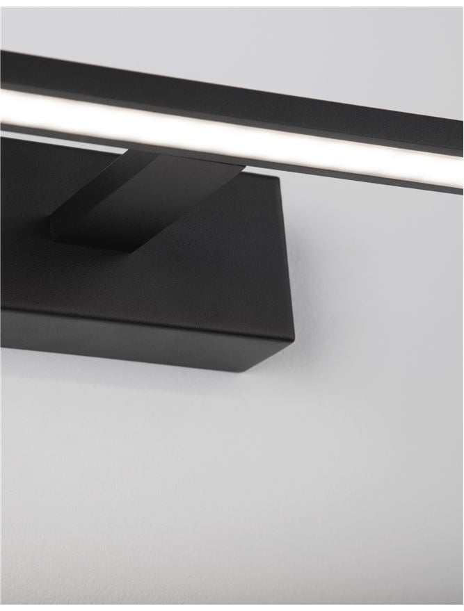 Aplica de interior LIVIA Sandy Black Aluminium & Acrylic LED 30W 3000K Dim: L.96 X W.14 X H.6 cm IP44 Nova Luce