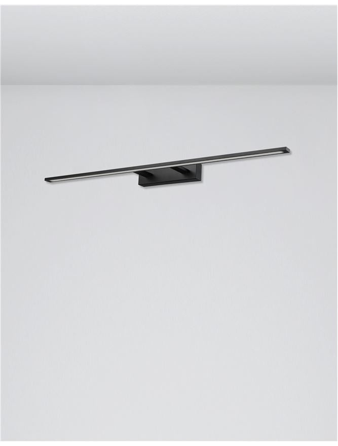 Aplica de interior LIVIA Sandy Black Aluminium & Acrylic LED 30W 3000K Dim: L.96 X W.14 X H.6 cm IP44 Nova Luce