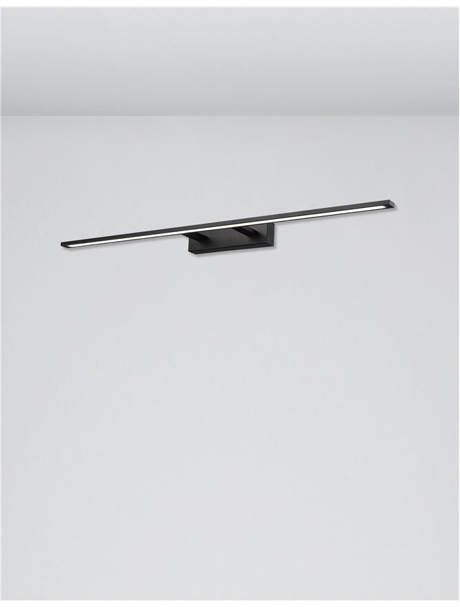 Aplica de interior LIVIA Sandy Black Aluminium & Acrylic LED 30W 3000K Dim: L.96 X W.14 X H.6 cm IP44 Nova Luce