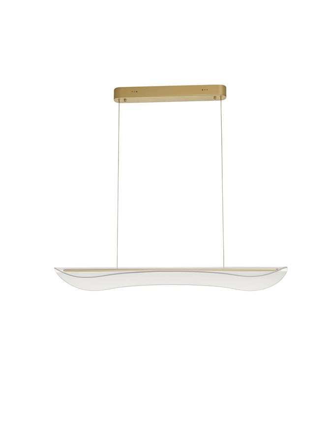 Lampa suspendata AGOS Gold Aluminium L98 NOVA LUCE