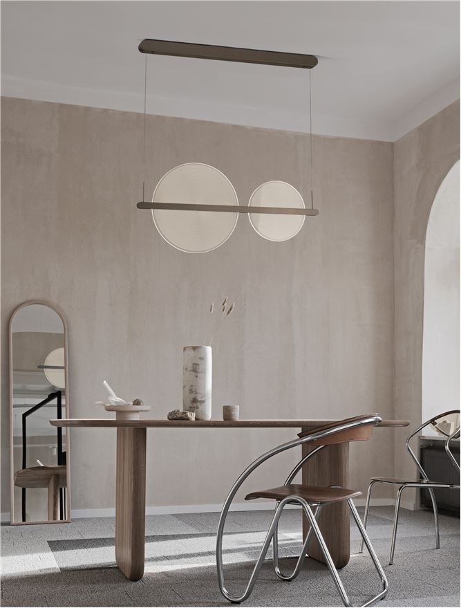 Lampa suspendata NOAH Coffee Brown Aluminium 3000K NOVA LUCE