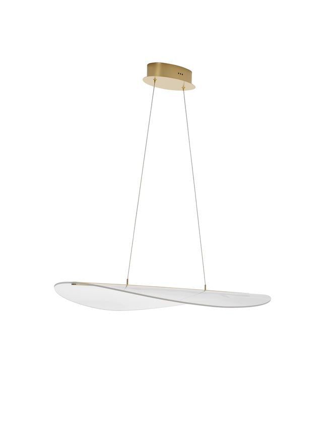 Lampa suspendata AGOS Gold Aluminium L95 NOVA LUCE