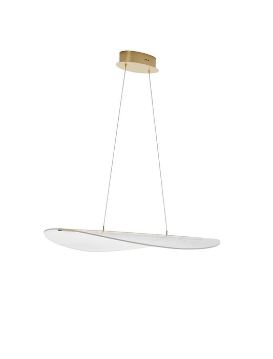 Lampa suspendata AGOS Gold Aluminium L95 NOVA LUCE