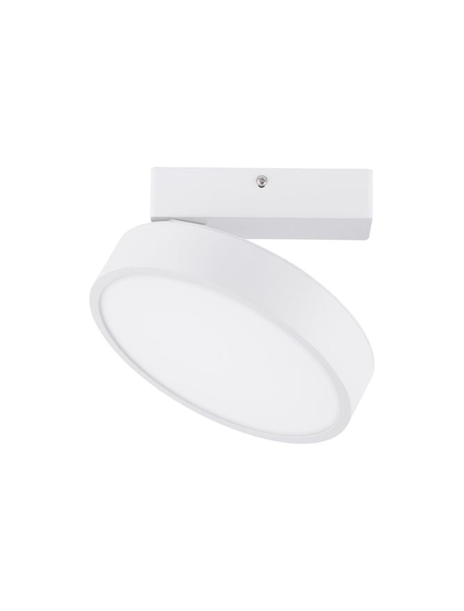 Plafoniera PERFECT Sandy White Aluminium & Acrylic LED 20W 2700-6000K Changing CCT & Dimming Diam: 20 cm Nova Luce