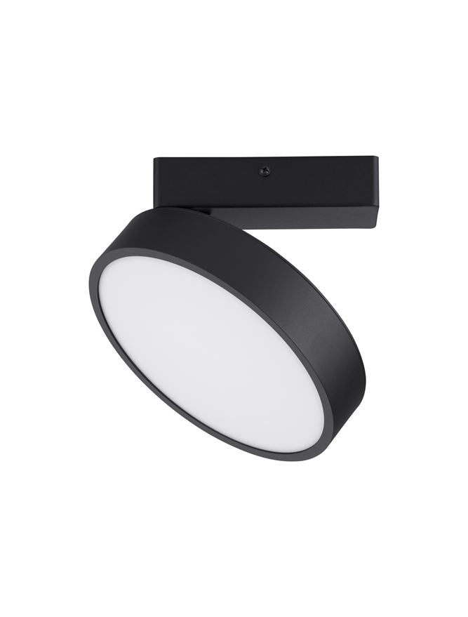 Plafoniera PERFECT Sandy Black Aluminium & Acrylic LED 20W 2700-6000K Changing CCT & Dimming Diam: 20 cm  Nova Luce
