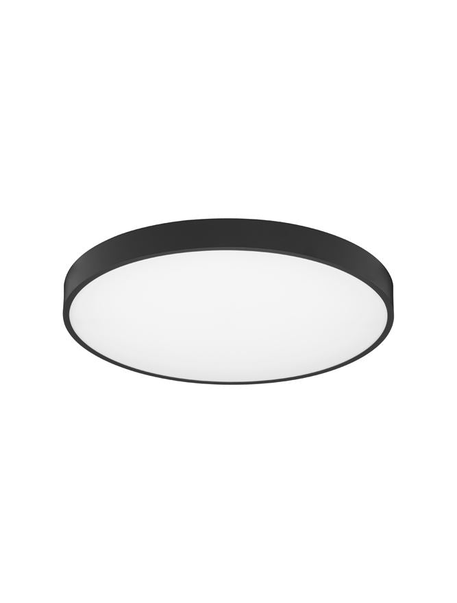 Plafoniera PERFECT Sandy Black Aluminium & Acrylic Surface LED 40W 2700-6000K Changing CCT & Dimming Diam: 60 cm Nova Luce