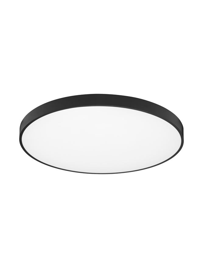 Plafoniera PERFECT Sandy Black Aluminium & Acrylic Surface LED 20W 2700-6000K Changing CCT & Dimming Diam: 80 cm Nova Luce