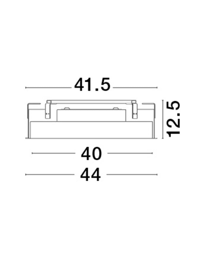 Plafoniera PERFECT Sandy Black Aluminium & Acrylic Recessed Profile LED 24W 2700-6000K Changing CCT & Dimming Diam: 40 cm  Nova Luce