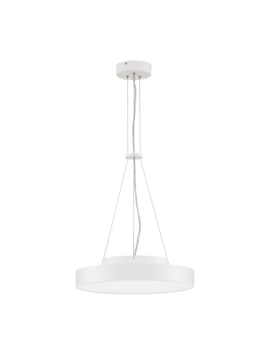 Lampa suspendata PERFECT Sandy White Aluminium & Acrylic Pendant LED 24W 2700-6000K Changing CCT & Dimming Diam: 40 cm  Nova Luce
