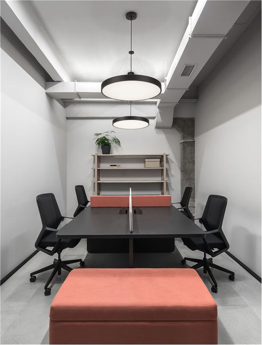 Lampa suspendata PERFECT Sandy Black Aluminium & Acrylic Pendant LED 40W 2700-6000K Changing CCT & Dimming Diam: 60 cm  Nova Luce