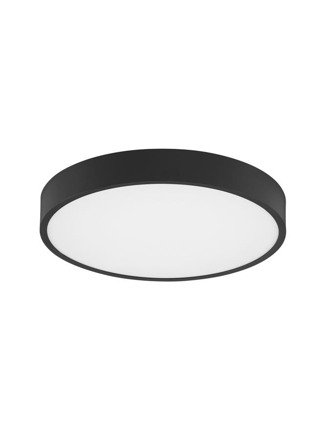 Plafoniera PERFECT Sandy Black Aluminium & Acrylic Surface LED 24W 3000K Diam: 40 cm Nova Luce
