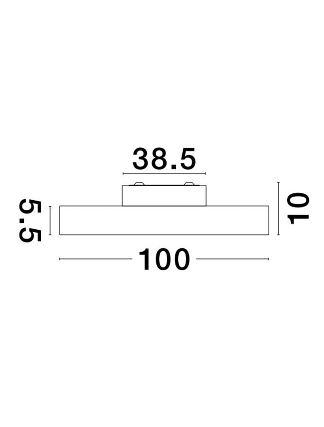 Plafoniera PERFECT Sandy White Aluminium & Acrylic Surface LED 120W 3000K  Diam: 100 cm  Nova Luce