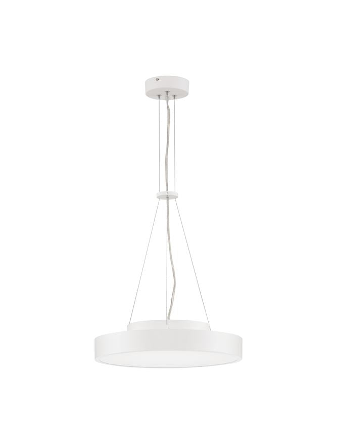 Lampa suspendata PERFECT Sandy White Aluminium & Acrylic Pendant LED 24W 3000K Diam: 40 cm  Nova Luce