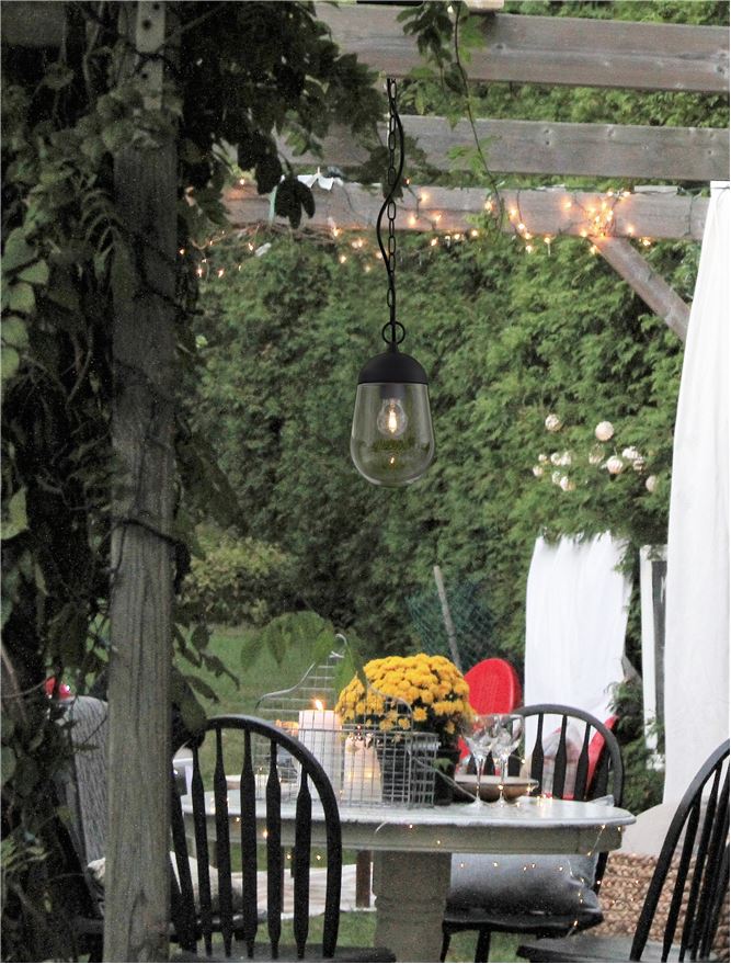 Lampa suspendata de exterior OMIKA dim: 15 X 15 X 88.5 cm Nova Luce