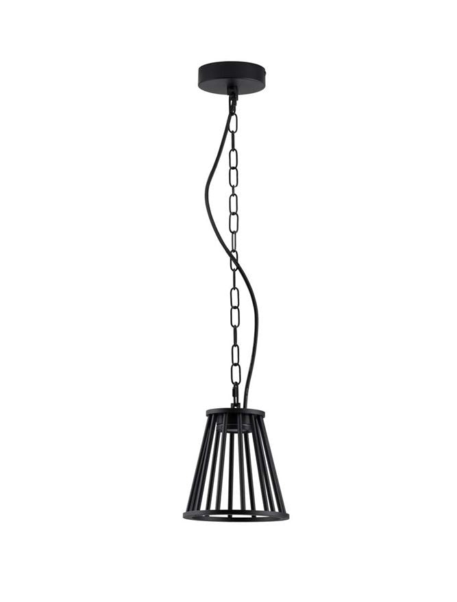 Lampa suspendata de exterior CARINA Black Aluminium LED 6W Dim: D.18 X H.150 cm Nova Luce