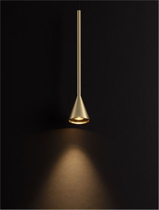 Lampa suspendata NET Black & Brass Gold Aluminium NOVA LUCE