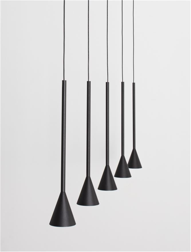 Lampa suspendata NET Black Aluminium 5 NOVA LUCE