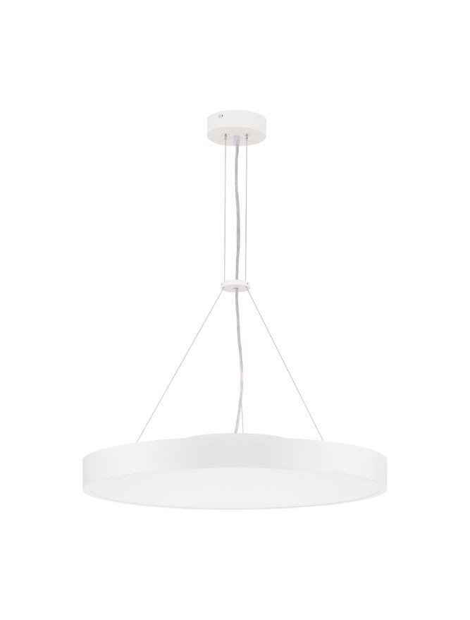 Lampa suspendata PERFECT Sandy White Aluminium & Acrylic Pendant LED 40W 3000K Diam: 60 cm Nova Luce