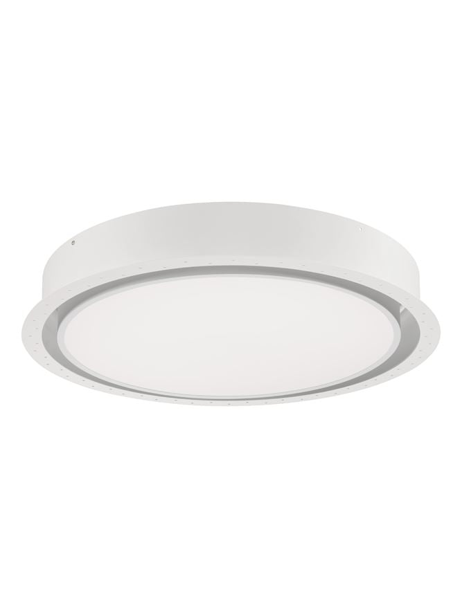 Plafoniera PERFECT Sandy White Aluminium & Acrylic Trimless Profile LED 40W 3000K Diam: 60 cm Nova Luce