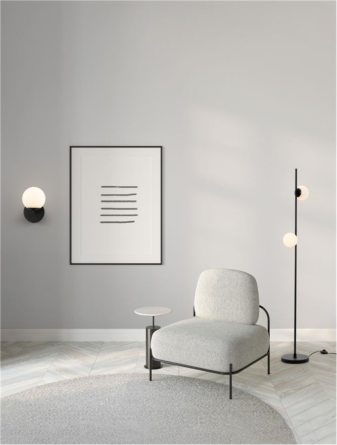 Aplica de interior NUVOLE black 8W 3000K IP20 H20cm Nova Luce