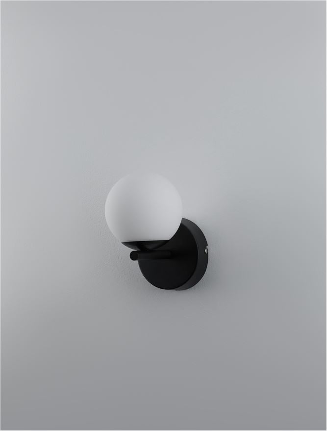 Aplica de interior NUVOLE black 8W 3000K IP20 H20cm Nova Luce