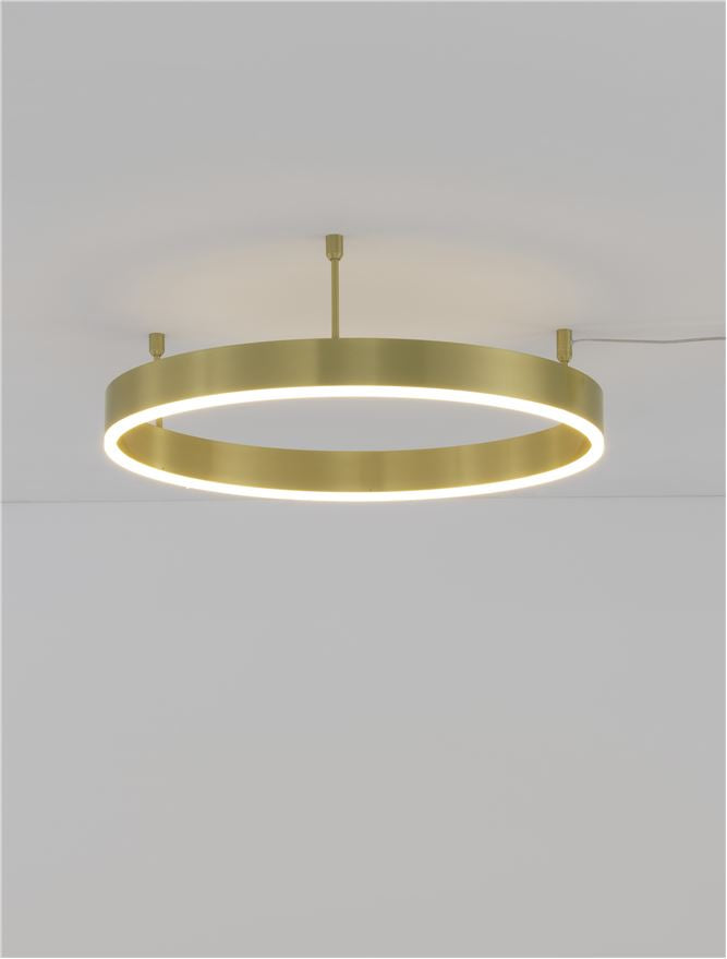 Plafoniera MOTIF Bronze Aluminium & Acrylic 45W Diam. 60 cm Nova Luce