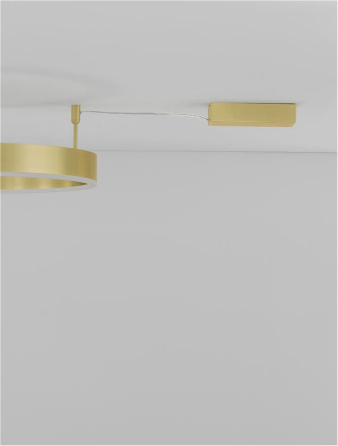 Plafoniera MOTIF Bronze Aluminium & Acrylic 45W Diam. 60 cm Nova Luce