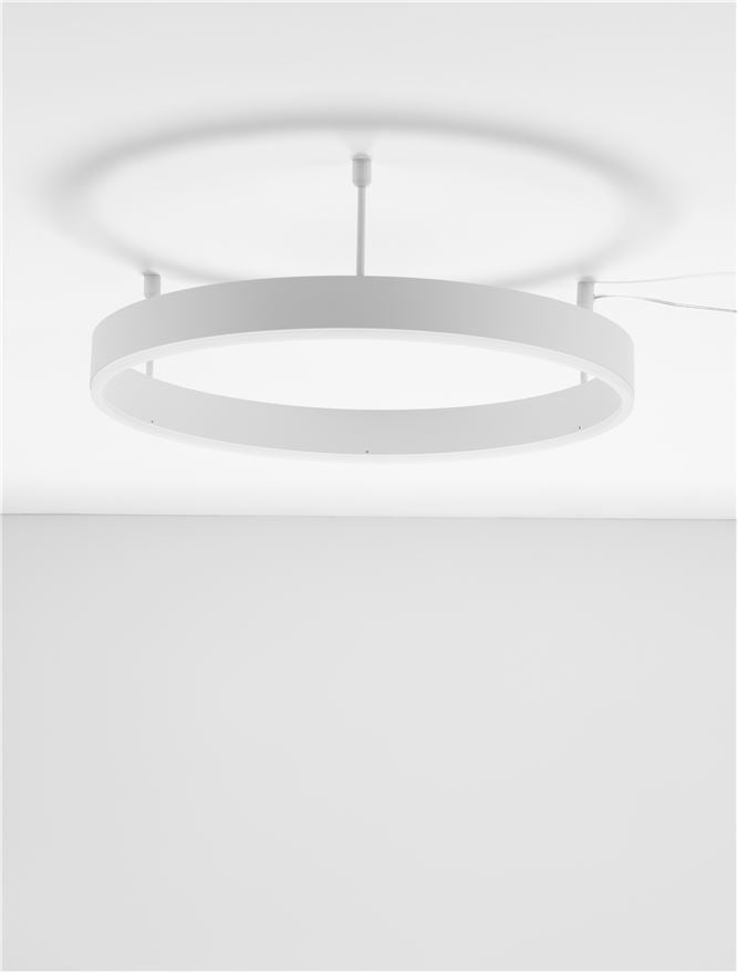 Lampa suspendata MOTIF Sandy White D60 H18 NOVA LUCE