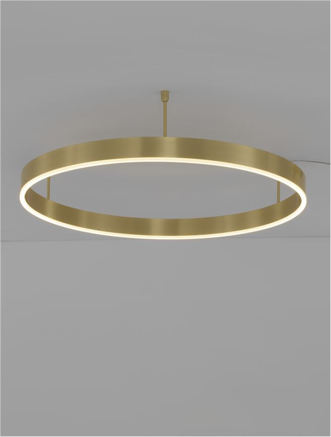 Plafoniera MOTIF Bronze Aluminium & Acrylic 50W Diam. 80 cm Nova Luce
