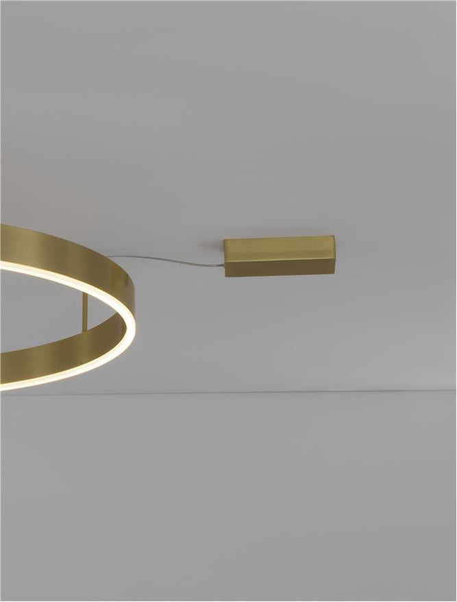 Plafoniera MOTIF Bronze Aluminium & Acrylic 50W Diam. 80 cm Nova Luce