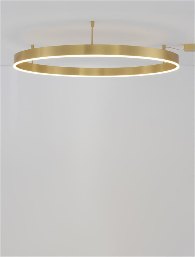 Plafoniera MOTIF Bronze Aluminium & Acrylic 60W Diam. 100 cm Nova Luce