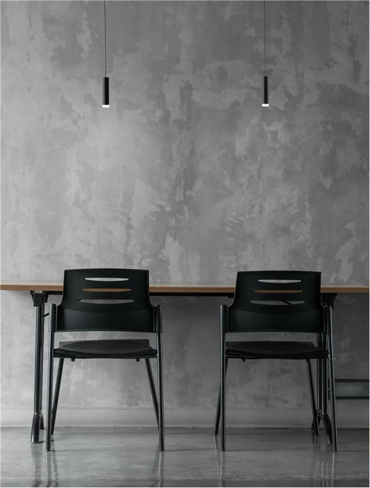 Suspensie DOC Sandy Black Aluminium LED 5W 3000K Diam: 3 cm H. 12 cm Nova Luce