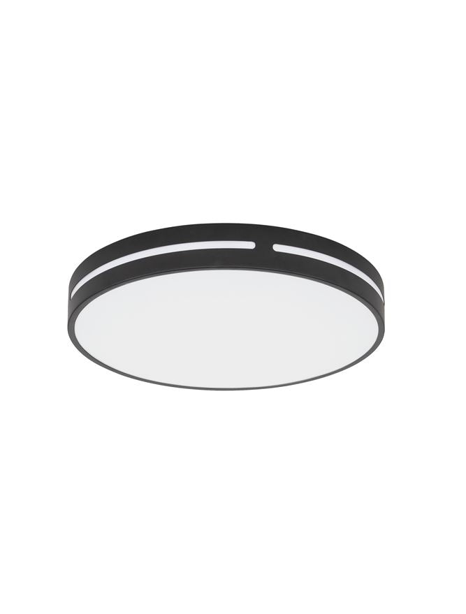 Plafoniera WHEEL Sandy Black Aluminium & Acrylic Led 30W 3000K Diam: 45 cm Nova Luce